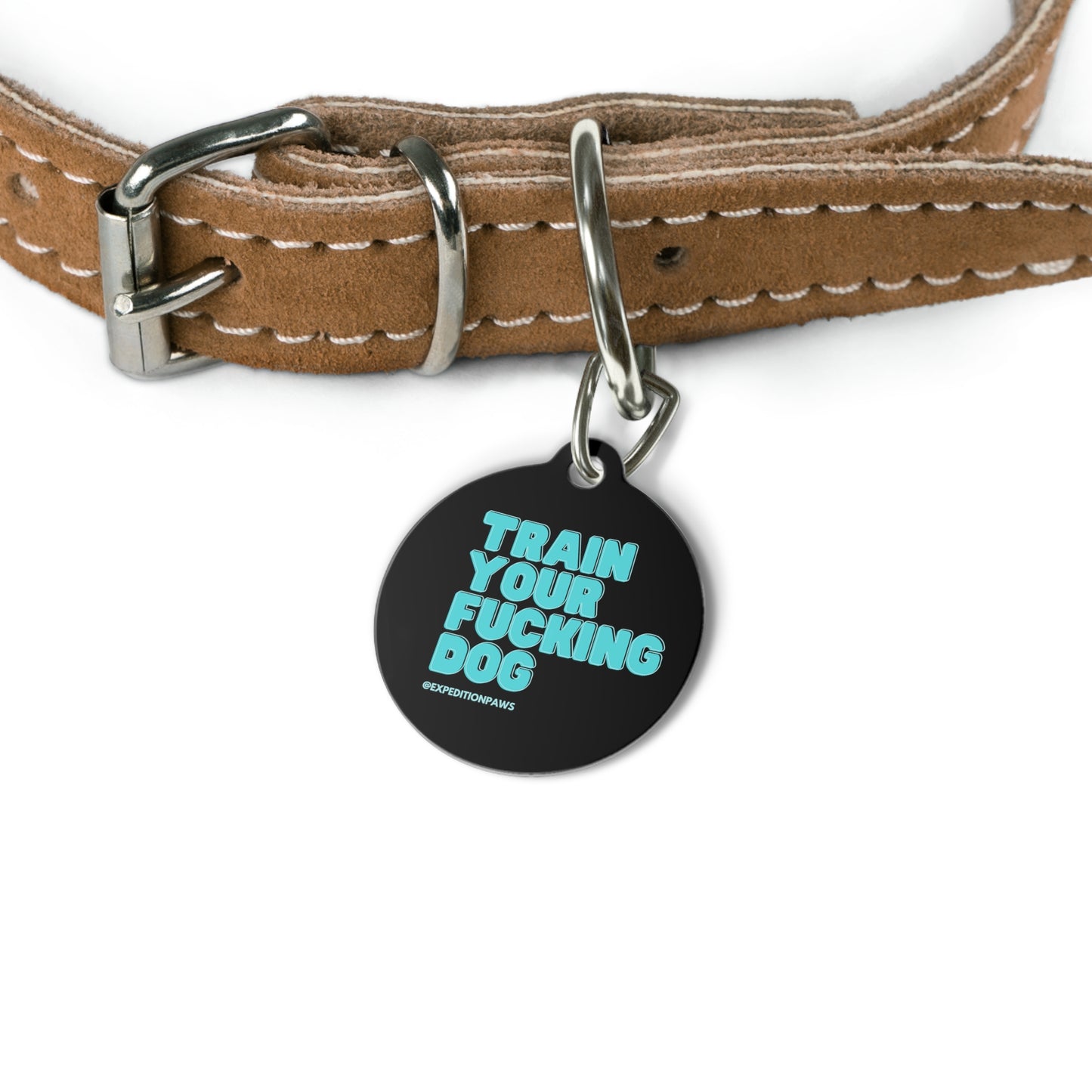 Train Your Fucking Dog - Explicit Collar Tag