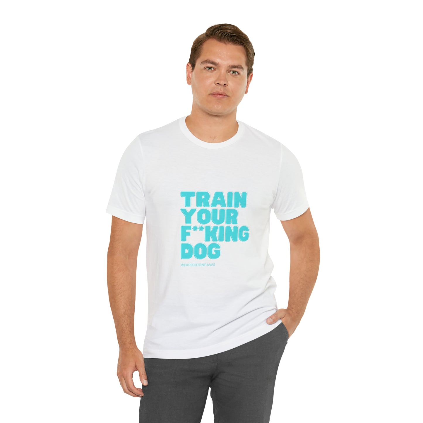 Train Your F**king Dog Retro Tee