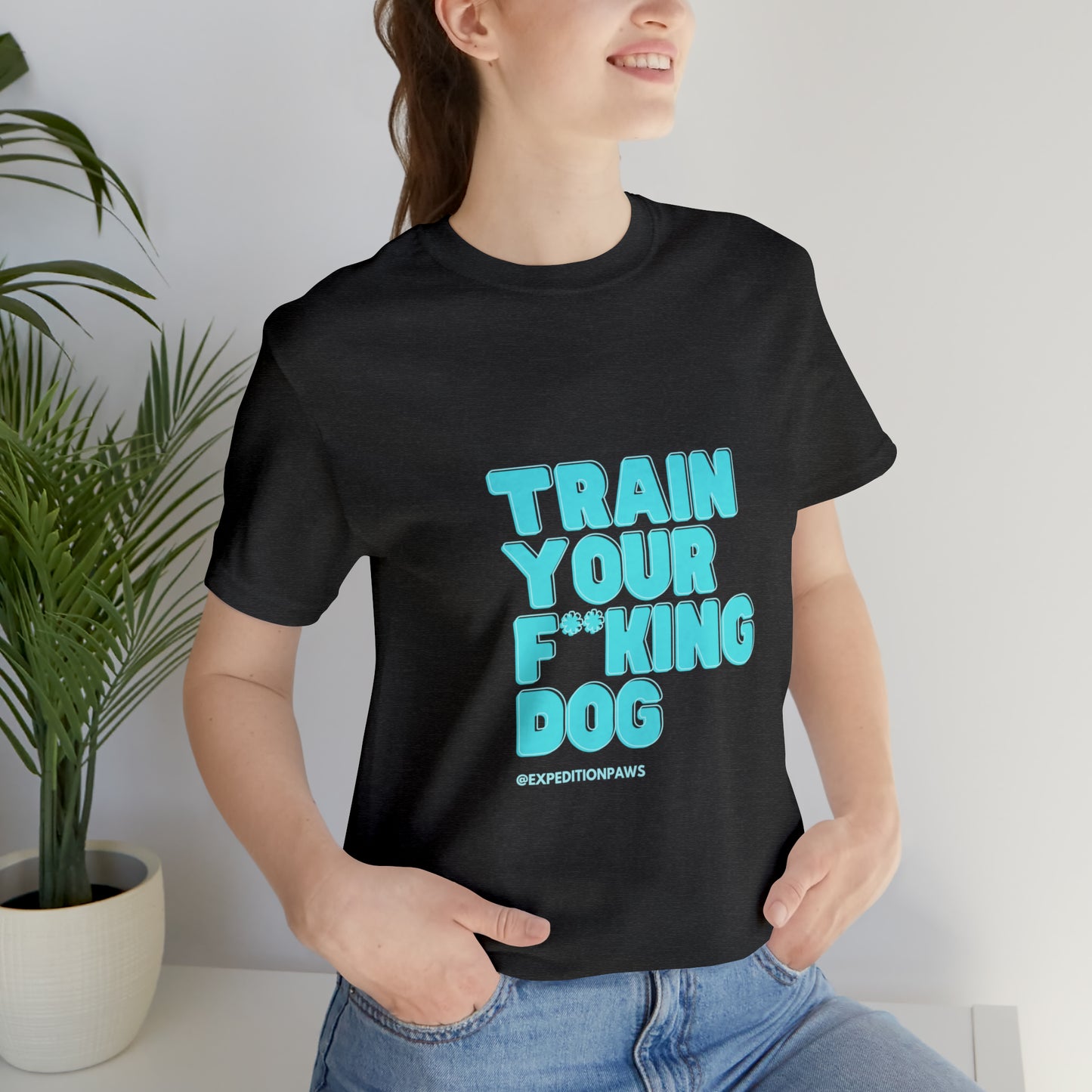 Train Your F**king Dog Retro Tee